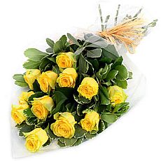 Букет из роз цвета лайм